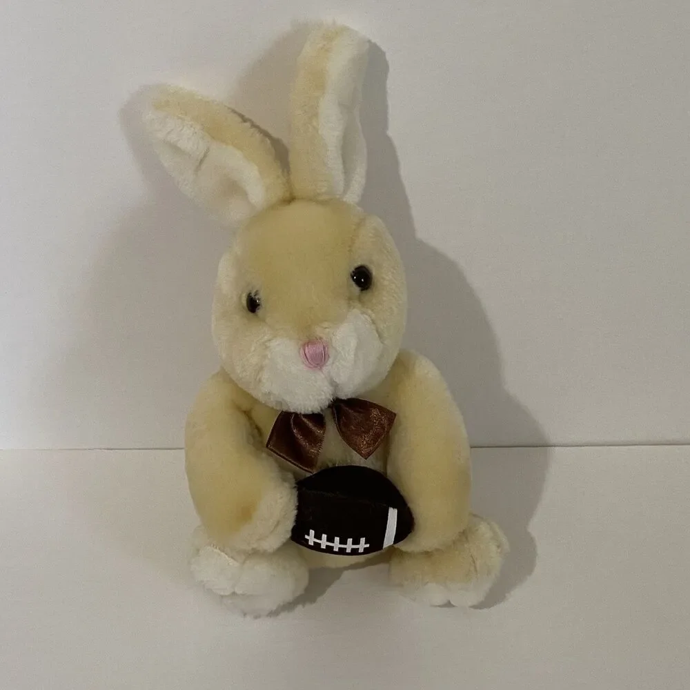 Dan Dee Collector's Choice Bunny Rabbit W/ Football Plush Stuffed Animal Easter